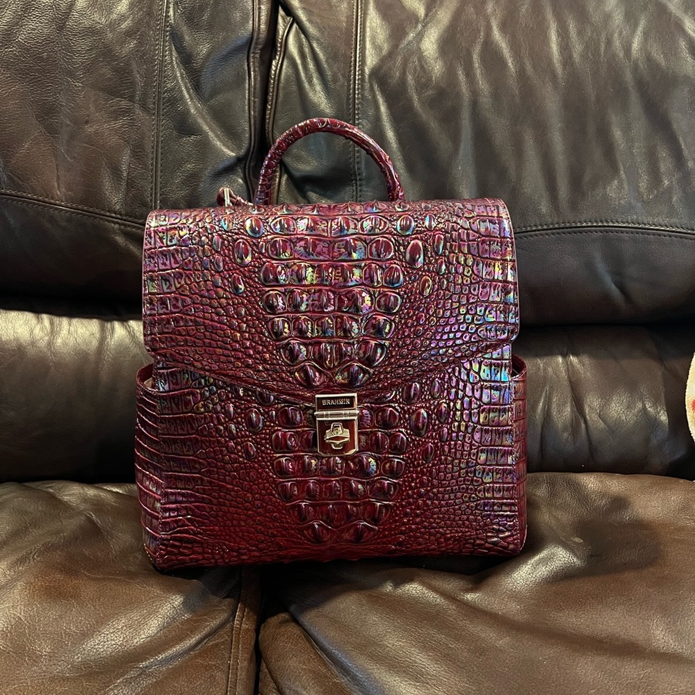 Brahmin backpack sangria.